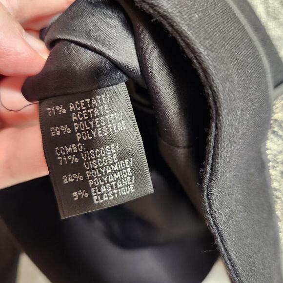 Lafayette‎ 148 New York Size 8 Black Tweed Chevron Jacket - Picture 10 of 11